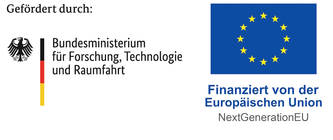 Gefördert vom Bundesministerium für Forschung, Technologie und Raumfahrt sowie NextGenerationEU